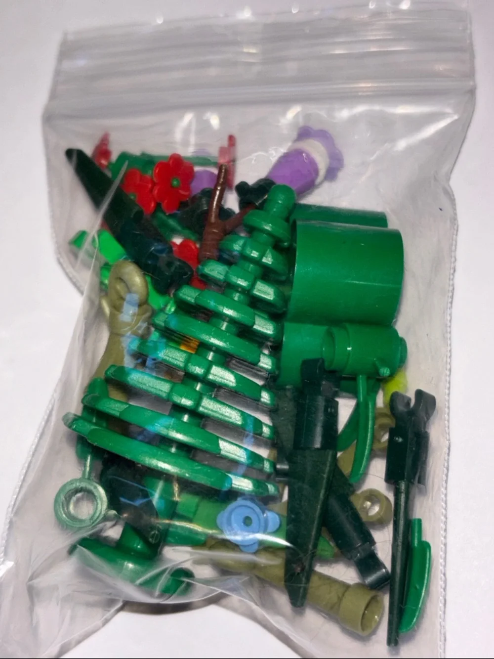 LEGO MYSTERY BAG LEGO PLANTS MYSTERY BAG Bag of Green PlaNT LEGOS